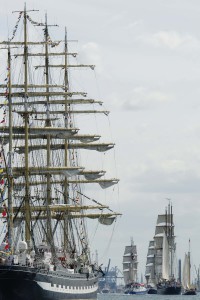 Die „Kruzenshtern“ aus Russland gehört mit 114,5 Meter zu den größten Besuchern der Hanse Sail, (c) Hanse Sail Rostock / Lutz Zimmermann